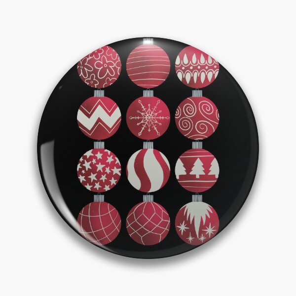 Item preview, Christmas Ornaments Red Maroon Edition designed and sold by LemonwoodClock.