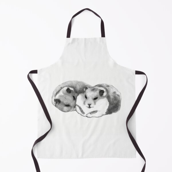 Item preview, Cute Hamsters Sleepy Black White Watercolor designed and sold by IssaraStudio.