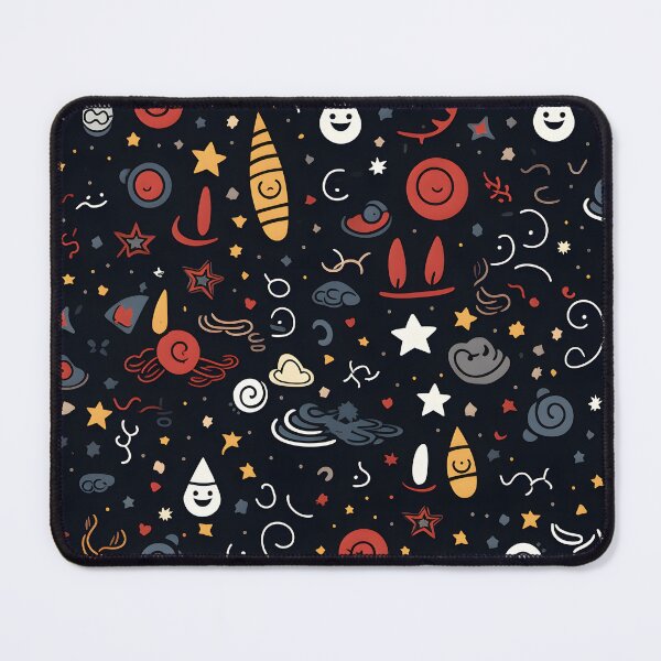 Item preview, Enchanted Cosmos: Whimsical Space Pattern Illustration designed and sold by inkArtistryfine.