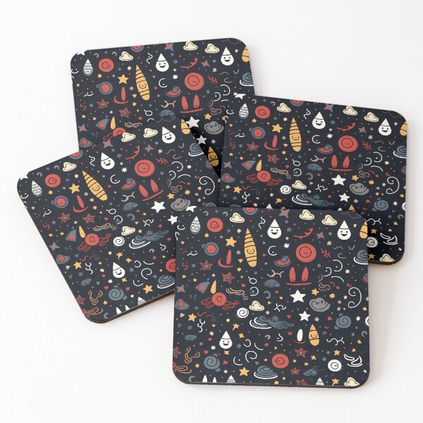 Item preview, Enchanted Cosmos: Whimsical Space Pattern Illustration designed and sold by inkArtistryfine.