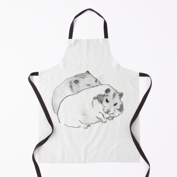 Item preview, Design Cute Hamsters Sleepy Black White Watercolor designed and sold by IssaraStudio.