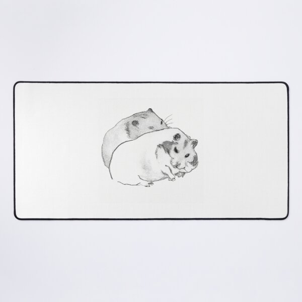 Item preview, Design Cute Hamsters Sleepy Black White Watercolor designed and sold by IssaraStudio.