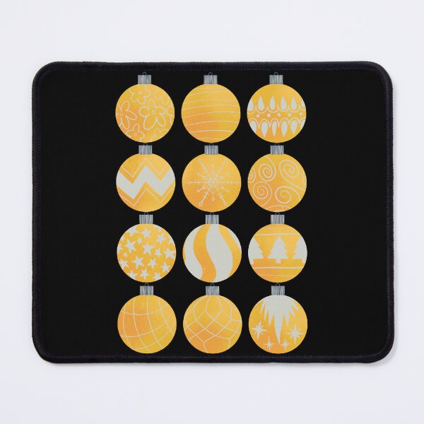 Item preview, Christmas Ornaments Lemon Yellow Edition designed and sold by LemonwoodClock.