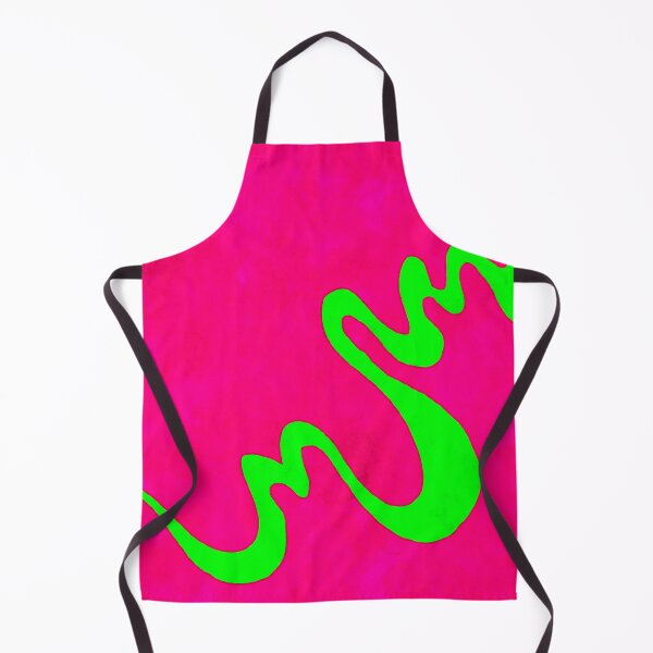 Item preview, Painted waves of Green on pink designed and sold by SoshanaC.