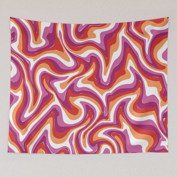Item preview, Swirling Sunset Subtle Lesbian Pride Flag designed and sold by Digi-Jucie.