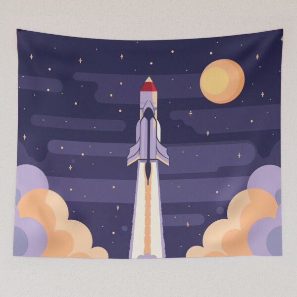 Item preview, Cosmic rocket launch designed and sold by PawelNature.