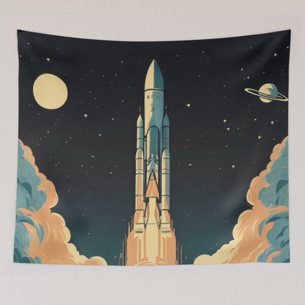 Item preview, Cosmic rocket launch designed and sold by PawelNature.