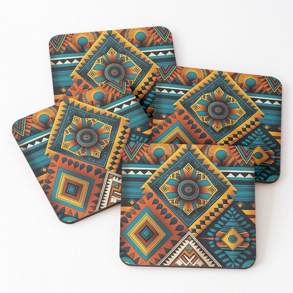 Item preview, Global Tapestry - Bold Tribal Patterns Inspired by World Arts for Eclectic Decor designed and sold by PaintbrushPlace.