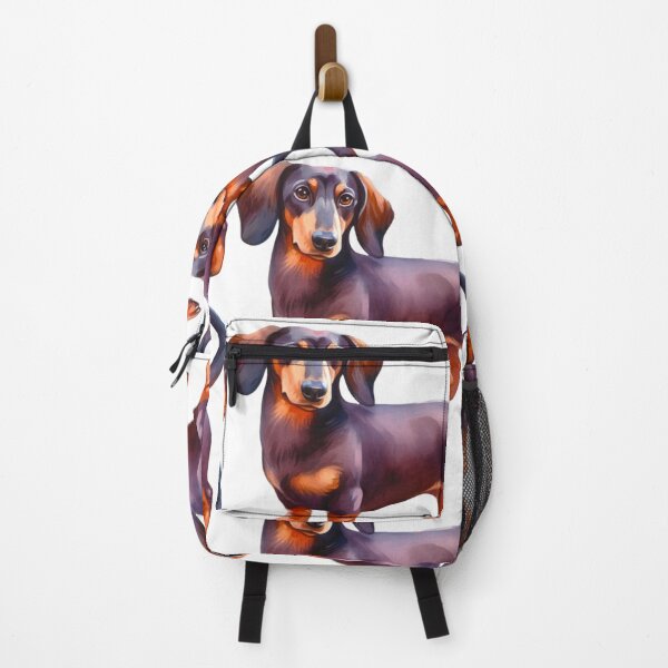 Item preview, Chocolate and Tan / Cream Dachshund Painting - Weiner Dog Watercolor designed and sold by Star-Fragment.