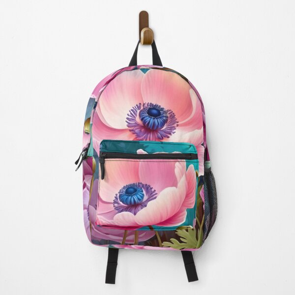 Item preview, Impressionist-Style picture of Pink Anemone Flowers designed and sold by Petalandfur.