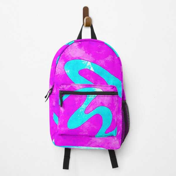 Item preview, Painted Waves of Blue on pink- blotchy designed and sold by SoshanaC.