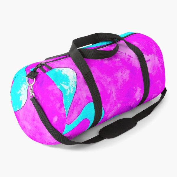 Item preview, Painted Waves of Blue on pink- blotchy designed and sold by SoshanaC.