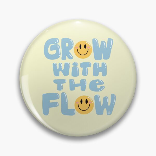 Item preview, GROW WITH THE FLOW CUTE STICKER TEE YELLOW designed and sold by aydapadi.