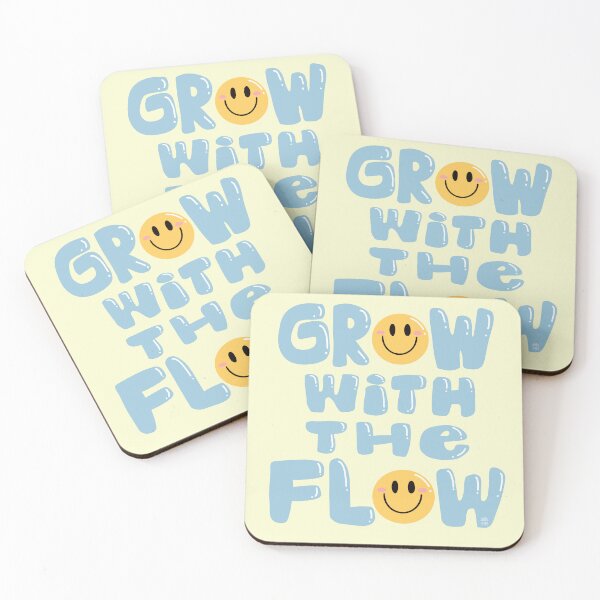 Item preview, GROW WITH THE FLOW CUTE STICKER TEE YELLOW designed and sold by aydapadi.
