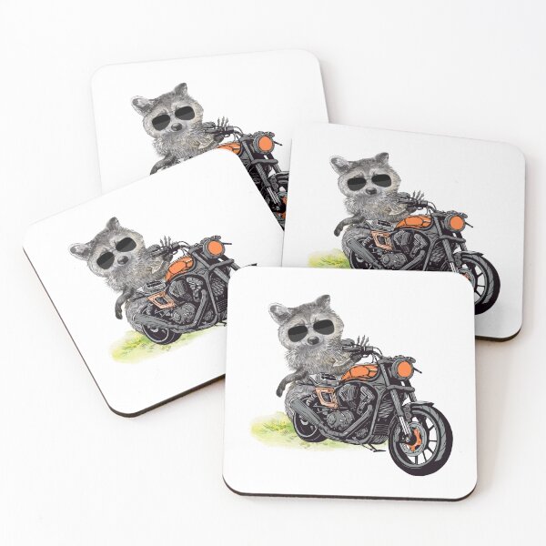 Item preview, Raccoon On Bike  designed and sold by LionessLove.