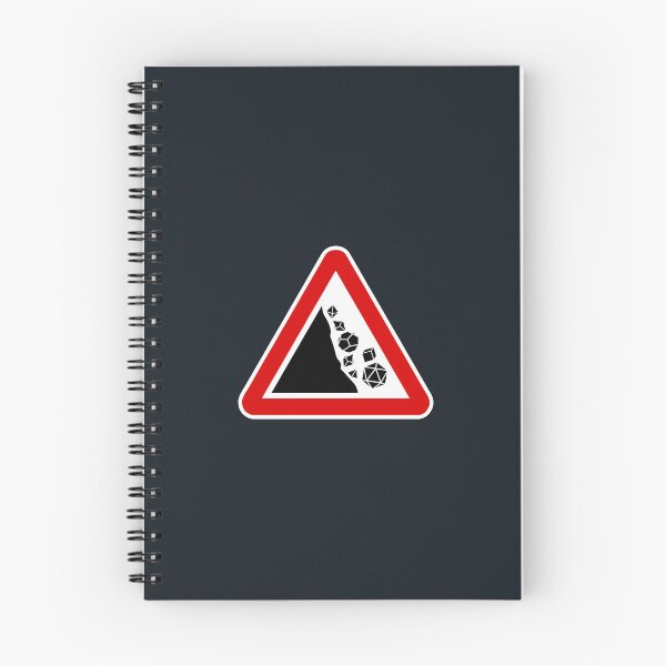 Item preview, Please Keep Dice on the Table - Falling Rocks Warning designed and sold by BoundlessWorks.