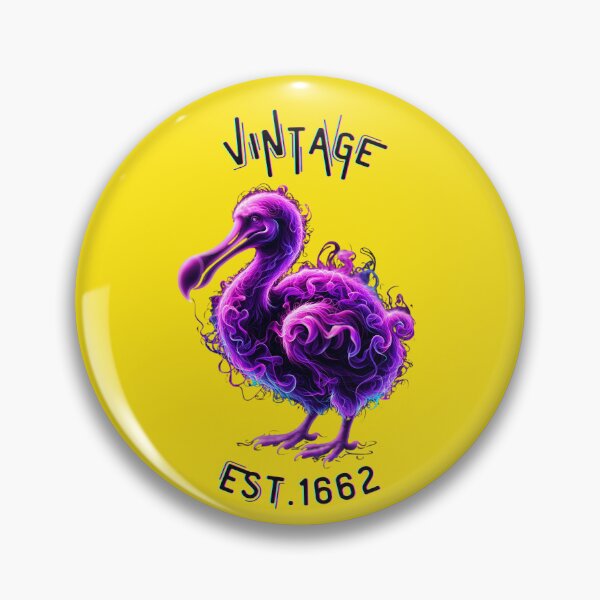 Item preview, Neon Purple Smoke Dodo Bird Art - Vintage Est. 1662 designed and sold by Matt's Artificial Nature.