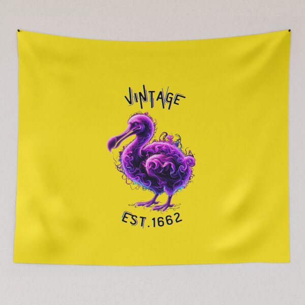 Item preview, Neon Purple Smoke Dodo Bird Art - Vintage Est. 1662 designed and sold by Matt's Artificial Nature.