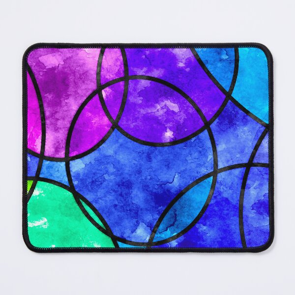 Item preview, Stain glass circles with a blotchy painted finish designed and sold by SoshanaC.