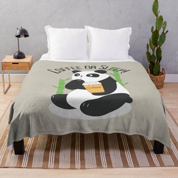 Item preview, Funny panda ask for coffee or sleep designed and sold by Rbnano.