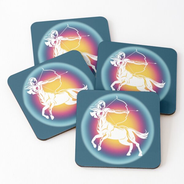 Item preview, Sagittarius Zodiac in Rainbow Hues designed and sold by viesilencieuse.