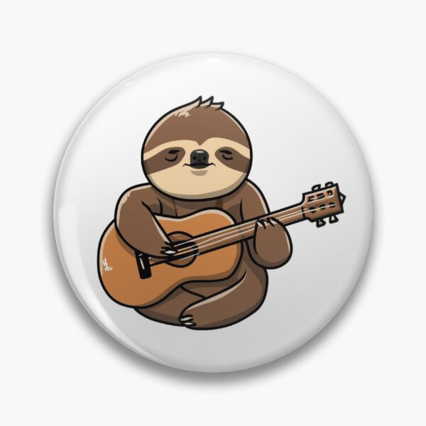 Item preview, Sloth playing guitar designed and sold by PawelNature.