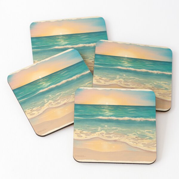 Item preview, Golden Seafoam on the Beach Painting designed and sold by kspence66.