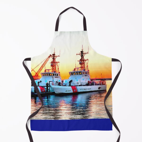 Item preview, U.S. Coast Guard Ships in Bellingham Bay at Sunset designed and sold by SeaChangeDesign.