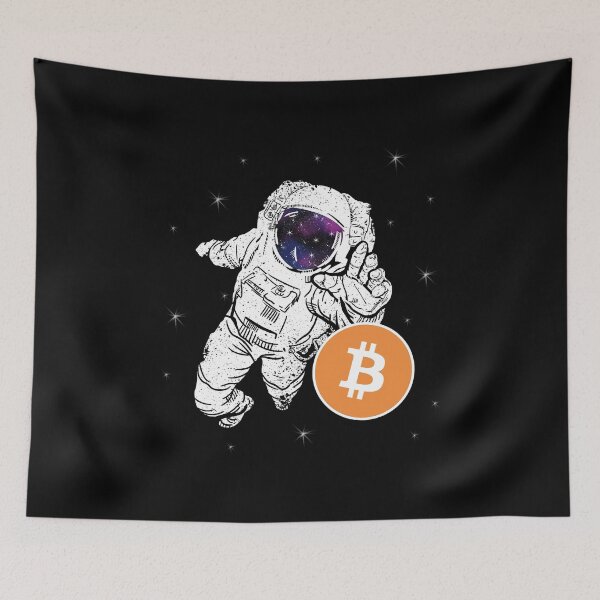 Item preview, Bitcoin t-shirt. Bitcoin coin. Space Cosmonaut art designed and sold by flexify.