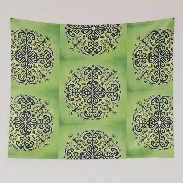 Item preview, Scandinavian Folk Design - Floral Radial designed and sold by kspence66.