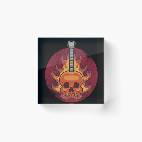 Item preview, Feuerschädelgitarre designed and sold by Ushopfake.