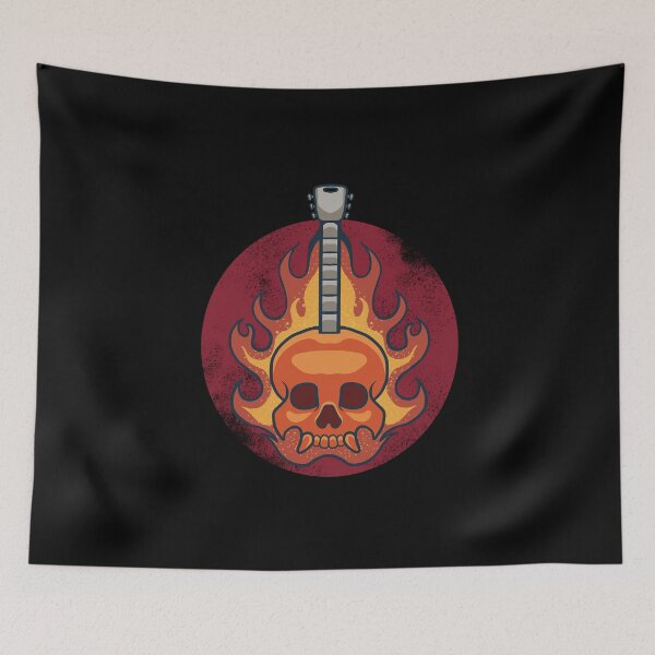 Item preview, Feuerschädelgitarre designed and sold by Ushopfake.