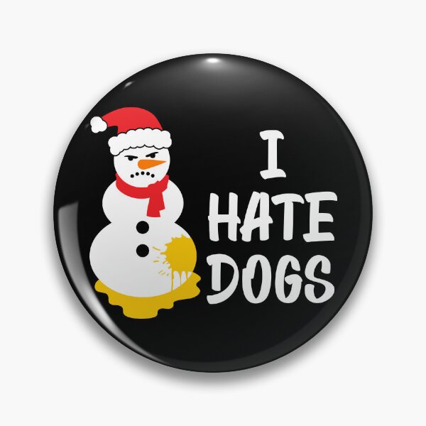 Item preview, Pissed angry snowman I HATE DOGS designed and sold by hobbybox.