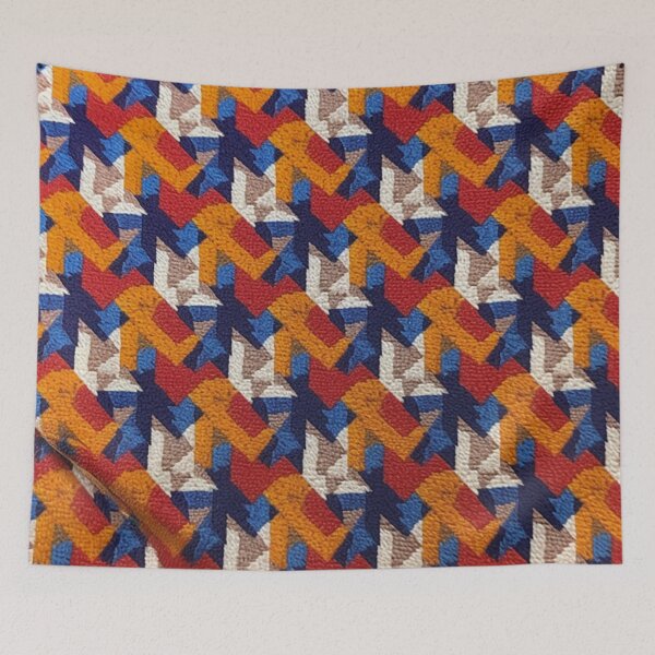 Item preview, Playful Color Splash - Bold Houndstooth Design with Vibrant, Unexpected Colors designed and sold by PaintbrushPlace.