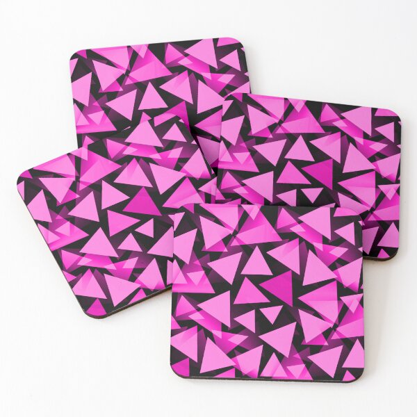 Item preview, Pink geometric triangle pattern designed and sold by iRenza.