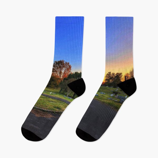 Item preview, Sunset Over The Abandoned Eastern Cemetery  designed and sold by TwistedP-Photos.