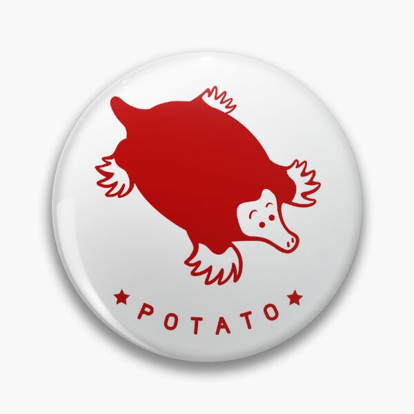 Item preview, Small mole. minimal art of a cute furry potato in red ink designed and sold by martodesign.