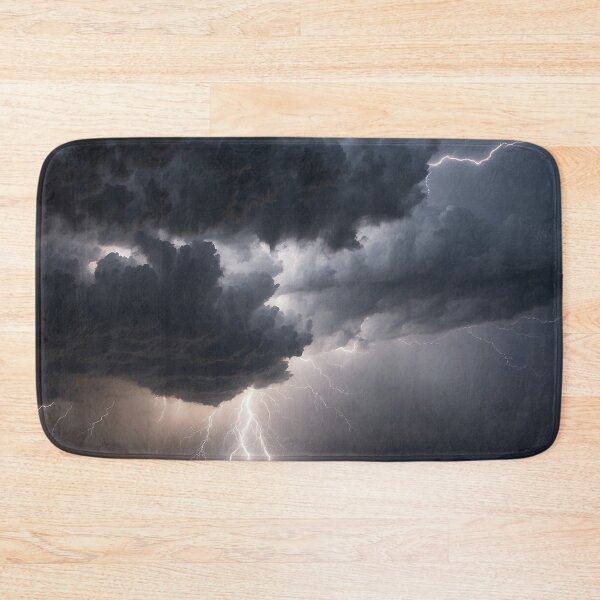 Item preview, Thunderstorm over a night city designed and sold by Evolvity.
