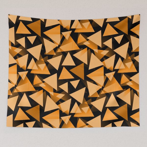 Item preview, Orange geometric triangle pattern designed and sold by iRenza.