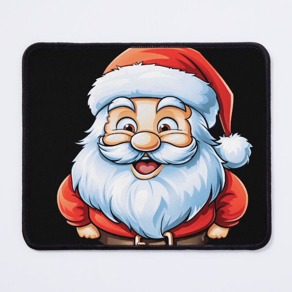 Artikelvorschau, Begeisterter, fröhlicher Cartoon-Weihnachtsmann entworfen und verkauft von MagicColorPrint.