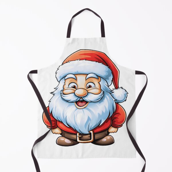 Aperçu de l'œuvre Heureux, joyeux, dessin animé, père noël créée et vendue par MagicColorPrint.