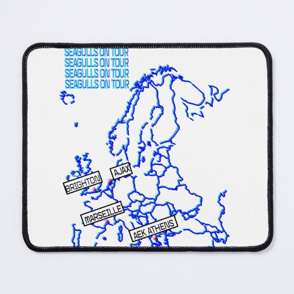 Item preview, seagulls on tour blue and white. designed and sold by tomcall7.