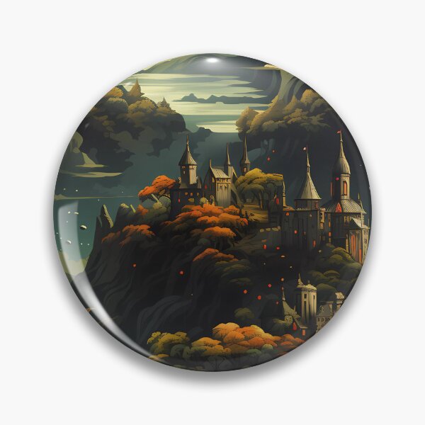 Item preview, Fantasy Landscape Pattern designed and sold by spookycutepeeps.