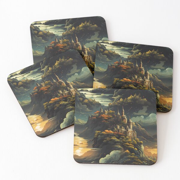 Item preview, Fantasy Landscape Pattern designed and sold by spookycutepeeps.
