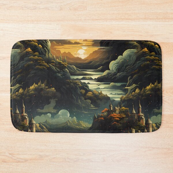 Item preview, Fantasy Landscape Pattern designed and sold by spookycutepeeps.