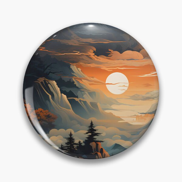Item preview, Fantasy Landscape Pattern designed and sold by spookycutepeeps.