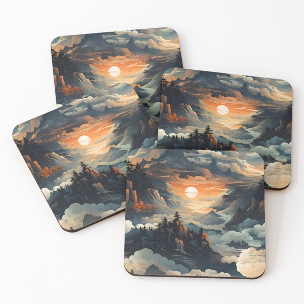 Item preview, Fantasy Landscape Pattern designed and sold by spookycutepeeps.