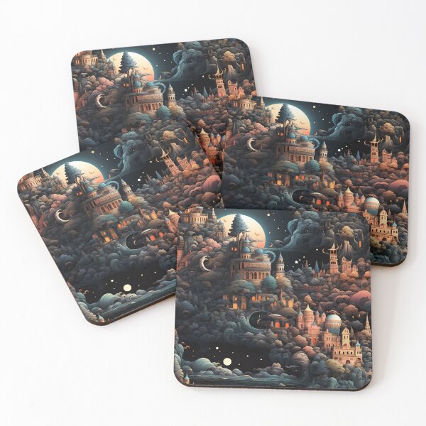 Item preview, Fantasy Landscape Pattern designed and sold by spookycutepeeps.