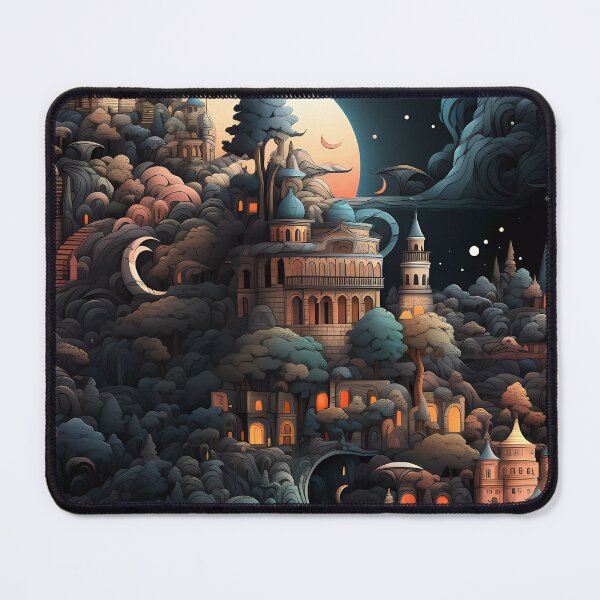 Item preview, Fantasy Landscape Pattern designed and sold by spookycutepeeps.