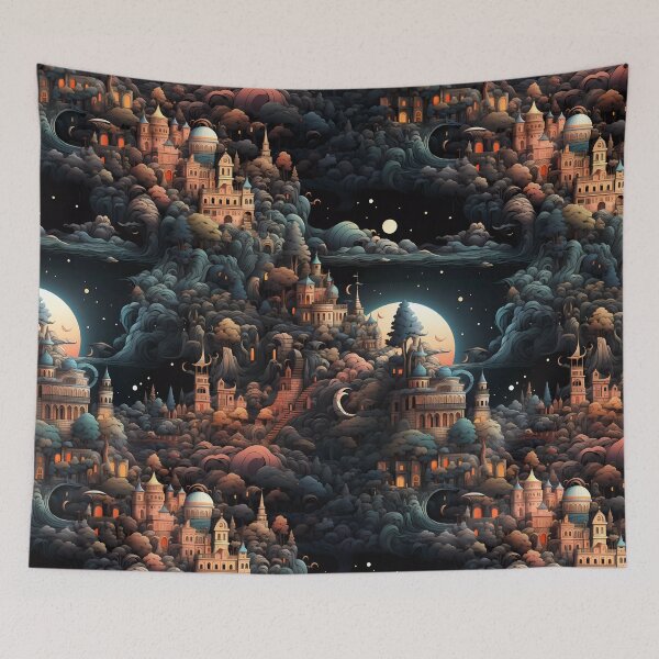 Item preview, Fantasy Landscape Pattern designed and sold by spookycutepeeps.